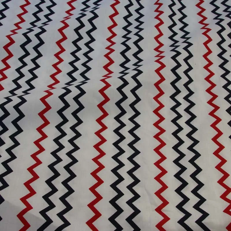 chevron 160 см* 50 см хлопок Морской стиль черный красный парусник руль шеврон Морская звезда Якорь Ткань для комплект кровати «сделай сам» Подушка Декор ручной работы - Цвет: chevron