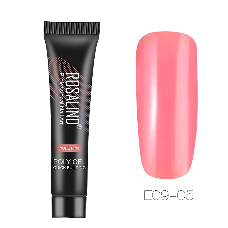RE09-05 ROSALIND Poly Гель-лак 15 мл гель для наращивания ногтей кристалл поли гель vernis полуперманентный УФ-дизайн ногтей Гибридный гвоздь Гель-лак - Цвет: RE09-05