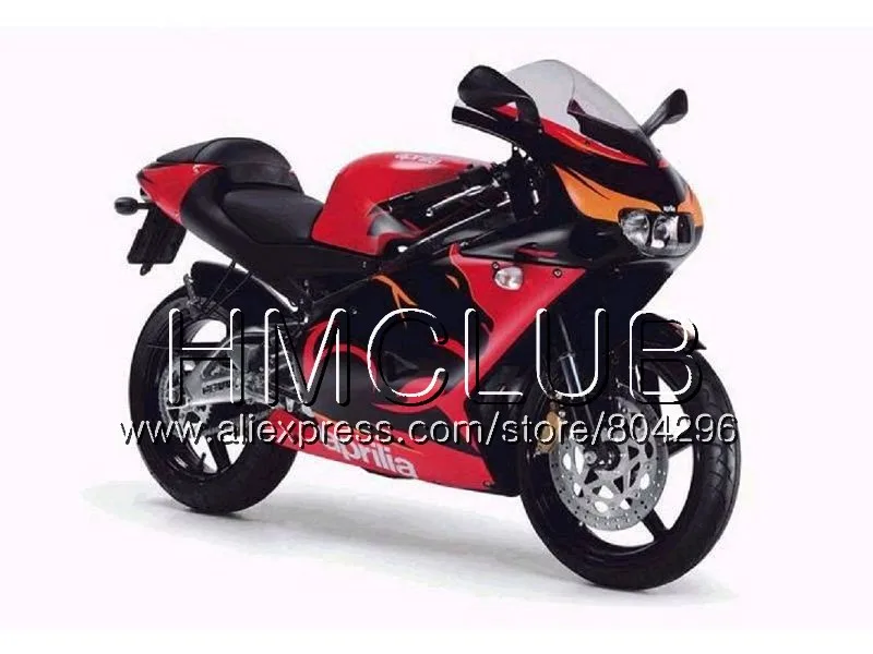 No. 2 Glossy red RS4 для Aprilia RS 125 99 00 01 02 03 04 05 122HM26 желтого и красного цветов, RSV125R RS-125 RSV125 R 1999 2000 2001 2002 2003 2005 обтекатели - Цвет: No. 2 Glossy red