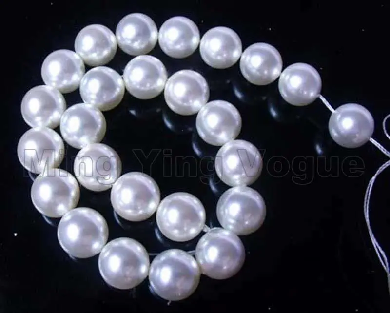 &gt Продажа 17 &quot12 мм круглый белый натуральный морской ракушка жемчужная