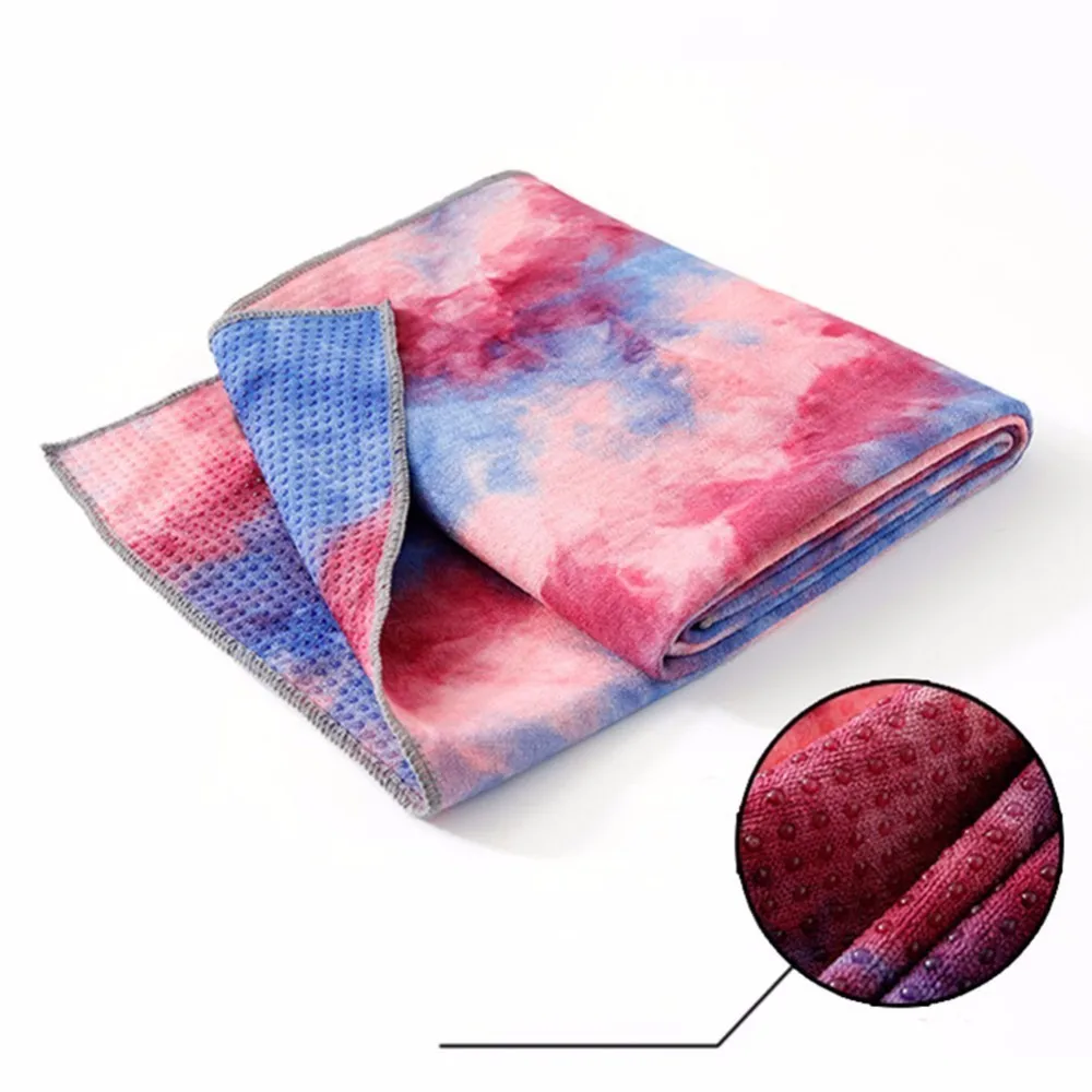 Нескользящее полотенце для йоги мягкое дорожное спортивное упражнение занятий