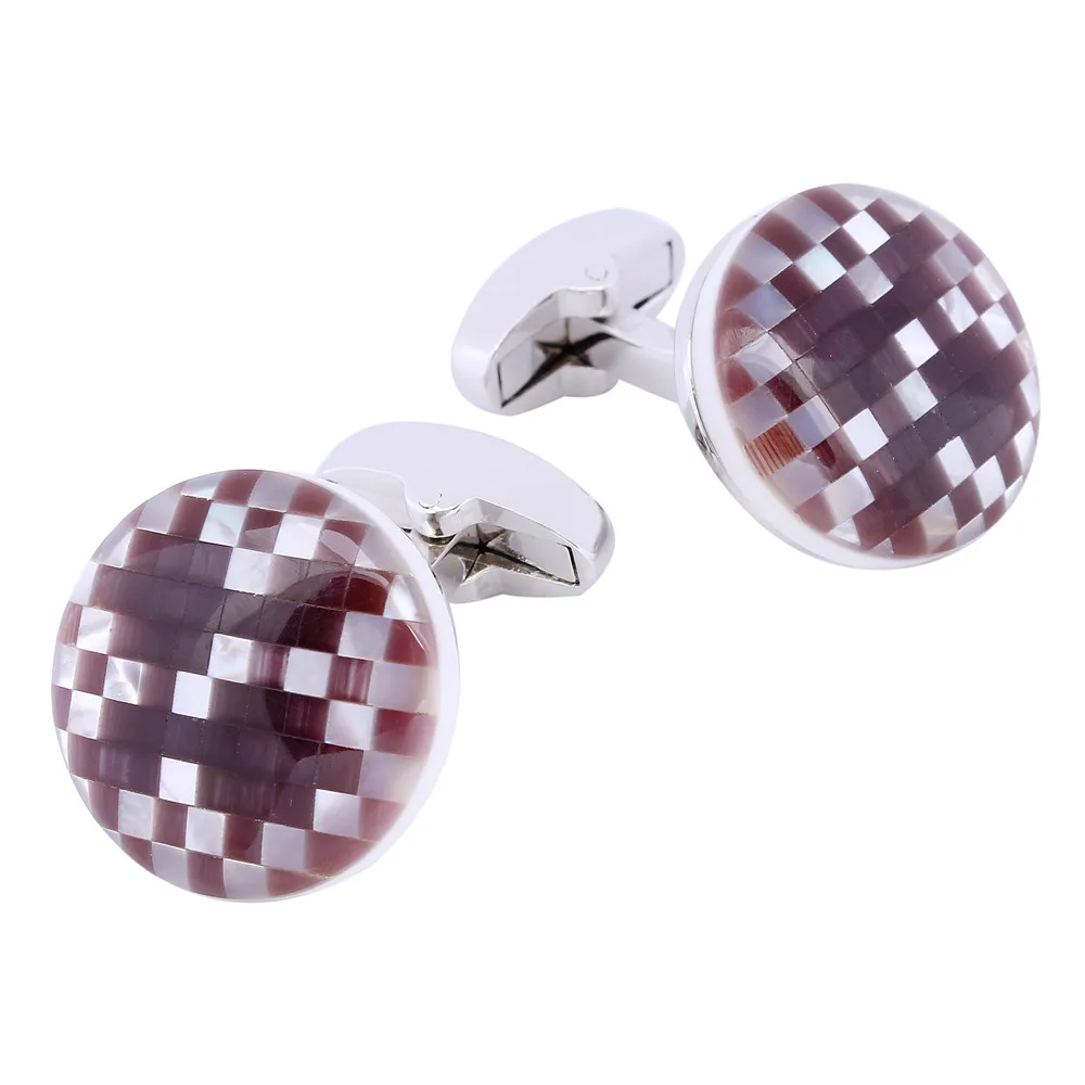 HAWSON Classic Round Stone Cufflinks for Men French Business Daily Suit Sleeve Fasten Cuff Buttons Best Men's Dress Jewelry | Украшения
