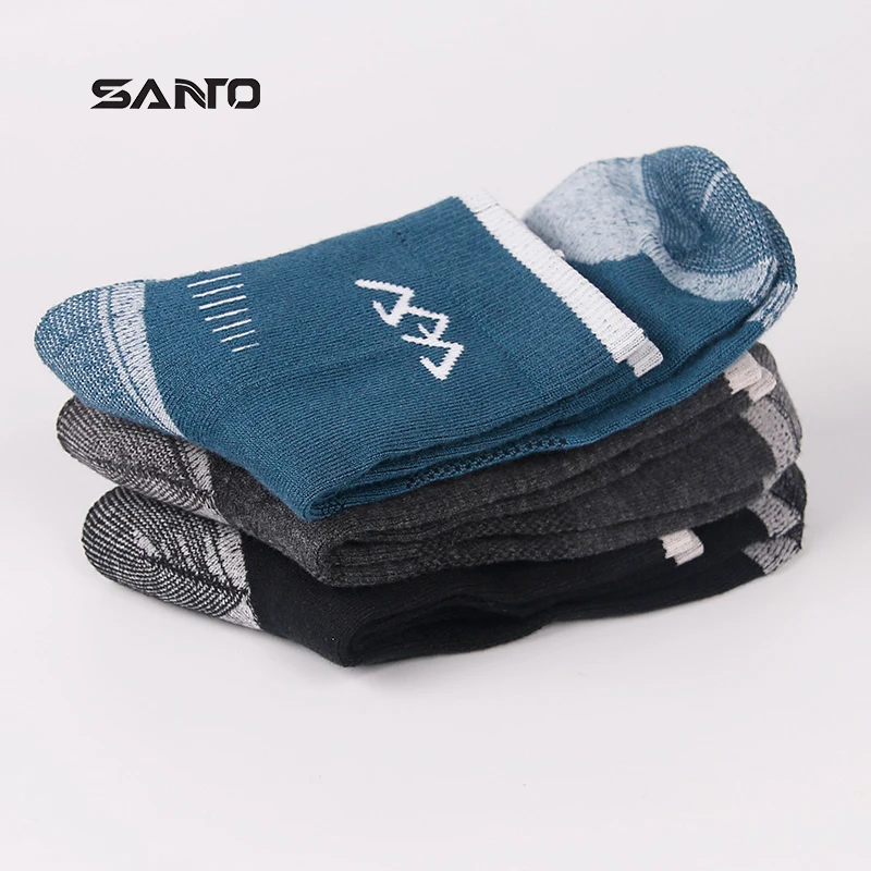 SANTO 2 пары S017 высокое качество мужские шерстяные толстые носки впитывающие влагу