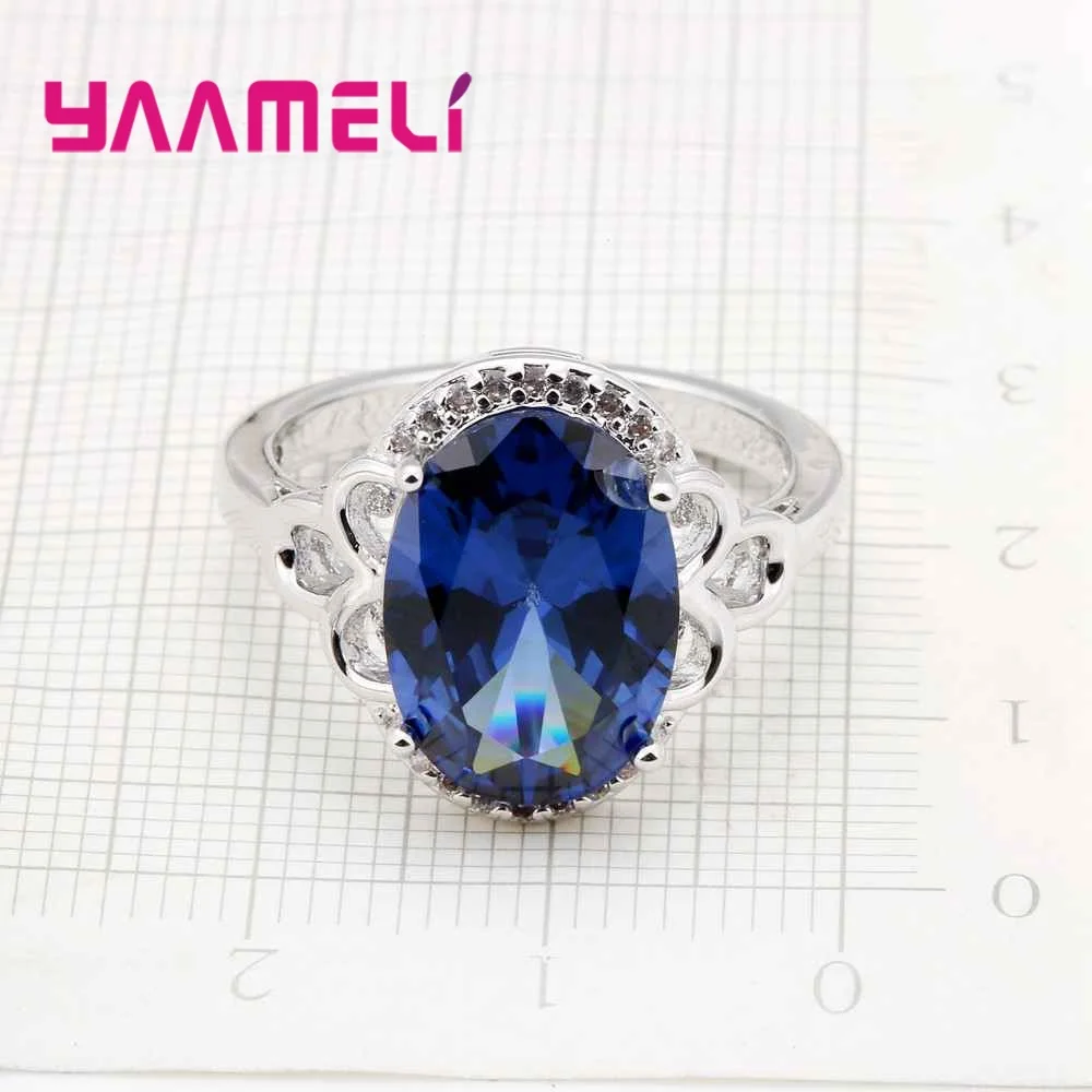Женское кольцо из серебра 925 пробы с фианитом|crystal wedding ring|ring 925wedding rings |