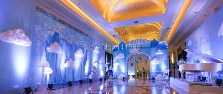 SPR украшение для свадебвечерние хлопковые облака дорога яркое на окно сделай сам