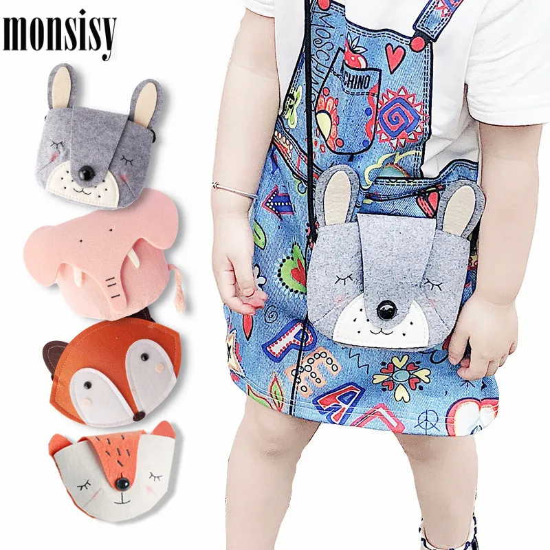 Кошелек Monsisy с монетницей для девочек маленький детский бумажник