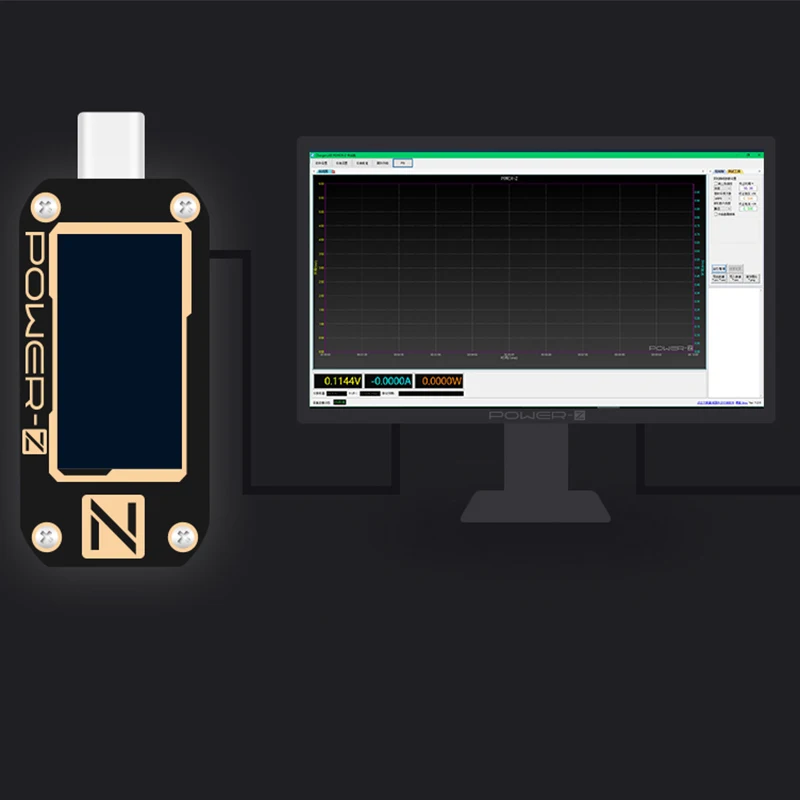 Мощность-Z USB PD тестер быстрого Зарядное устройство Напряжение ток пульсации двойной Тип-C QC2.0/3,0 KM001 KM001C метр Индикатор портативного зарядного устройства