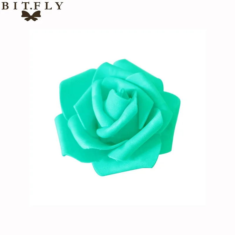 Tiffany 10 шт./лот 6,5 см искусственные розы головки многоцветный для свадебные букет, домашнее украшение DIY венки ремесло подарок расходные материалы - Цвет: Tiffany