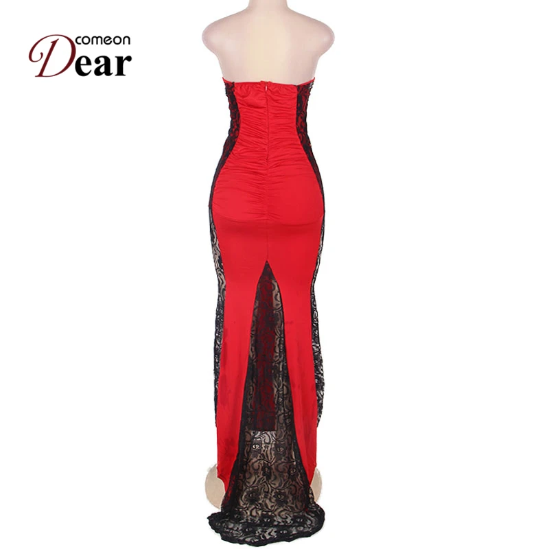 Comeondear Vestido De Mujeres Verao Zomer Jurk Vente Chaude Плюс Размер RB702101 сексуальное кружевное платье с
