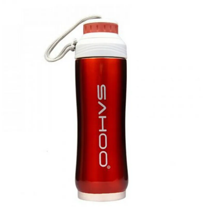 SAHOO Bike Bottle For Water Portable Stainless Steel Cycling Bottles With Cover Accessories Outdoor Sports |