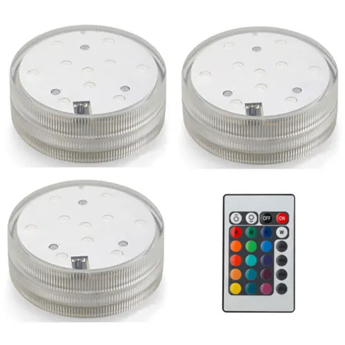 3 lamp 1 controller Стеклянный Лотос кальян светодиодный светильник с пультом дистанционного управления RGB красочные водопроводные трубы chicha аксессуары Погружные Водонепроницаемые Лампы - Цвет: 3 lamp 1 controller