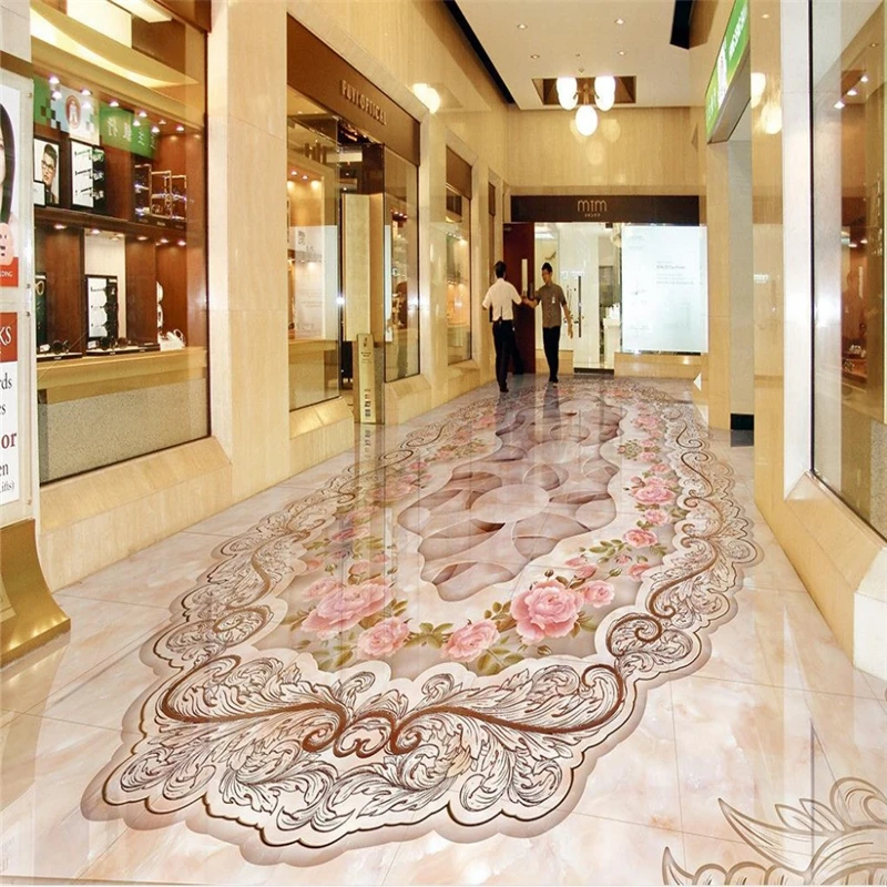 Декоративный пол живопись на заказ самоклеющиеся 3D обои гостиная для гостиной