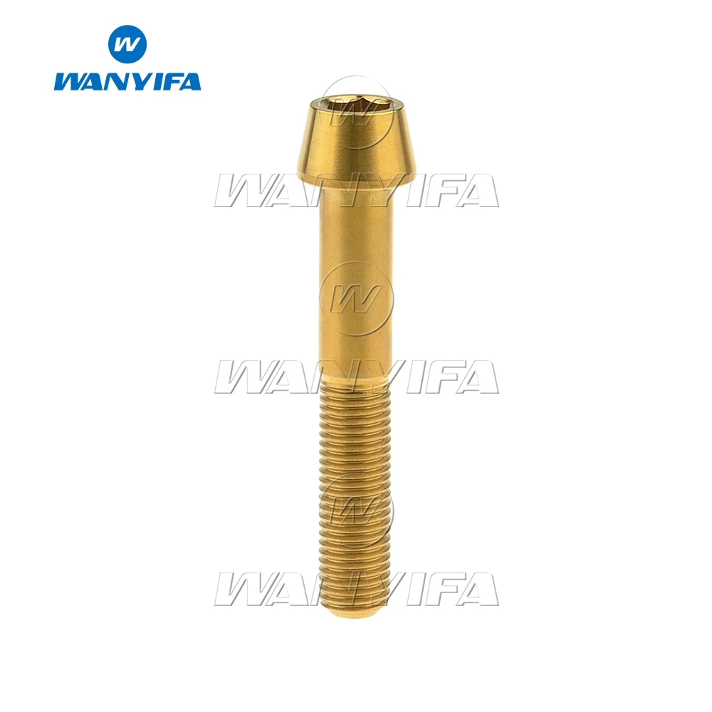 Титановый &quotWanyifa&quot Болт M10x55: 60 70 80 85 100 мм конусности головки винта для поездок на