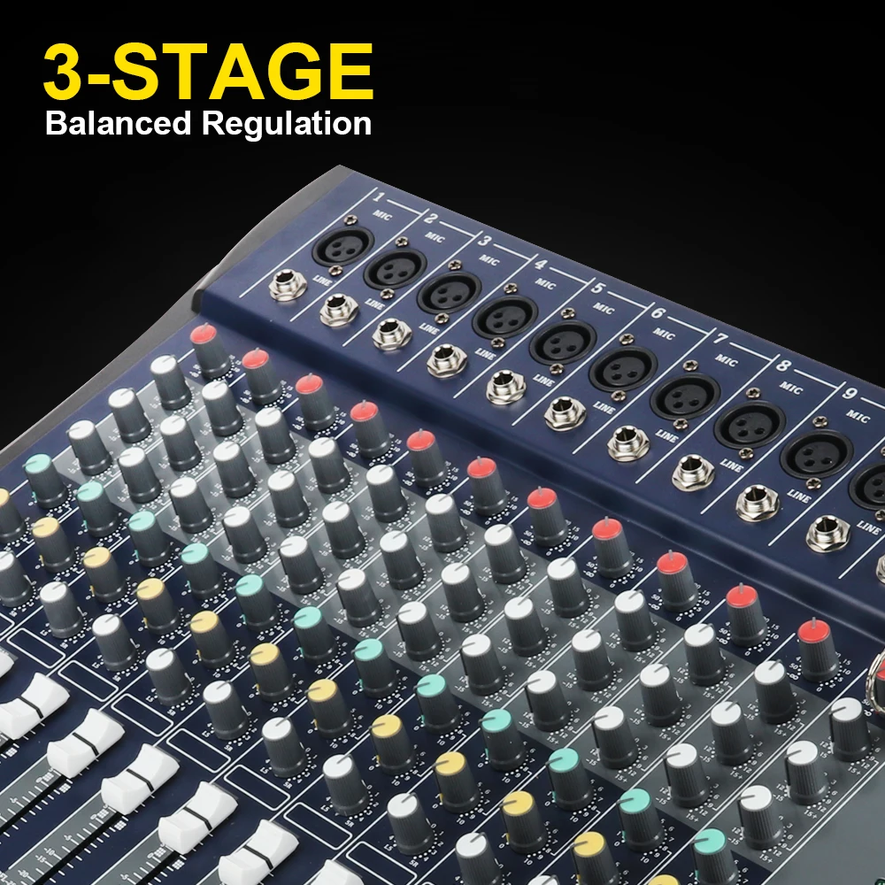 Xtuga CT120S USB 12 канальный микрофон линия аудио микшер микшерная консоль XLR вход 3