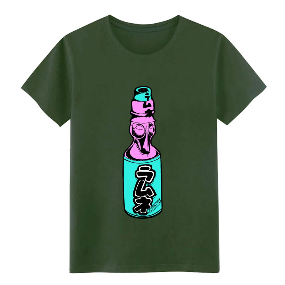 Kawaii японский Сода Vaporwave футболка Ретро 80s персонаж S XXXL сплошной цвет свободный