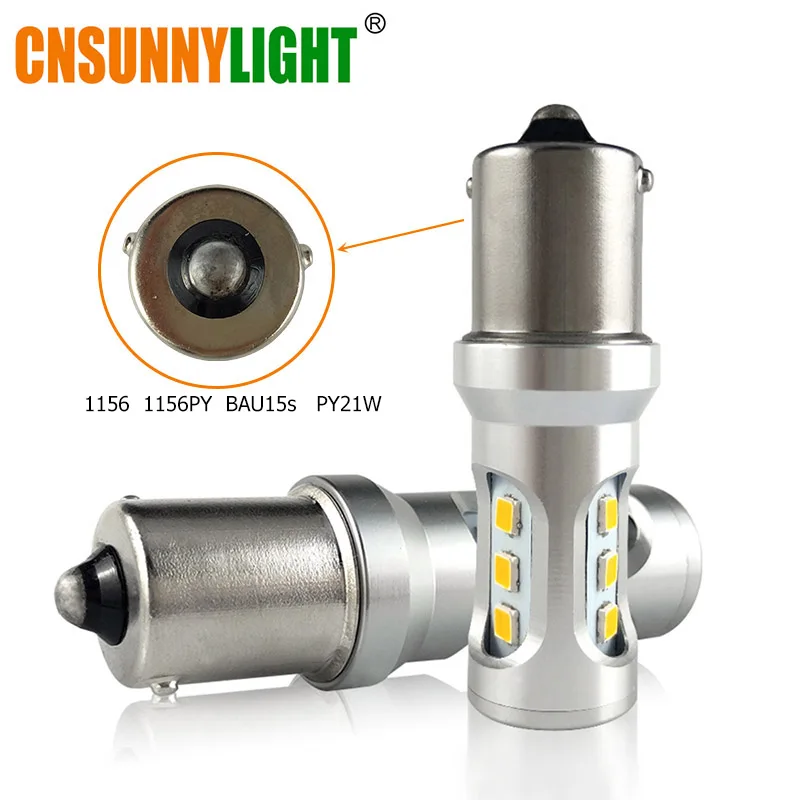 CNSUNNY светильник Автомобильный светодиодный обратный сигнальная лампа T15 W16W W21W W21/5 Вт Ba15s Bau15s Bay15d 3156 3157, сигнализирующий фонарь 5202 H11 Противотуманные фары DRL светодиодный светильник - Испускаемый цвет: 1156 Bau15s