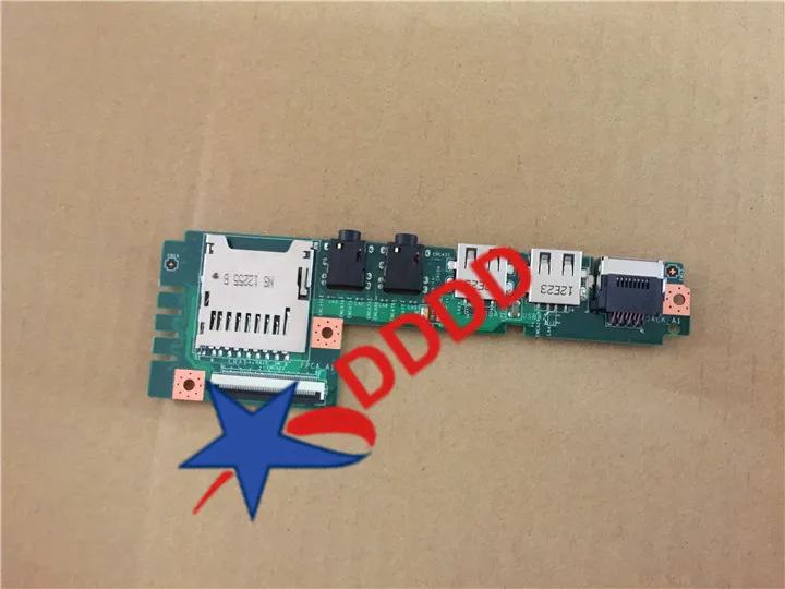 Оригинал для MSI WIND U180 USB/аудио/LAN JACK BOARD MS N082A N082 полностью протестирован и работает