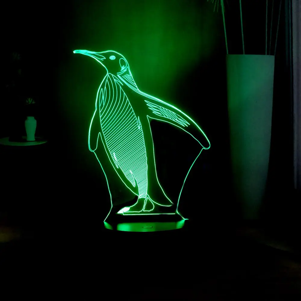 Светодиодная лампа новинка светильник ing Flying Penguin милый Декор для спальни девочек