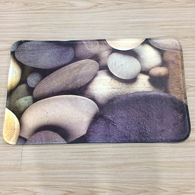 only rectangular mat 3 шт./лот, набор ковриков для ванной комнаты, фланелевый Противоскользящий коврик для ванной, Пляжная Серия, мягкий пол, коврик для ванной комнаты, моющиеся кухонные коврики, новинка - Цвет: only rectangular mat