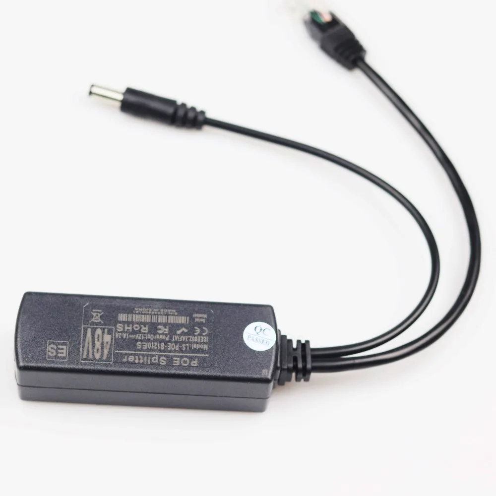 Изолированный 12 В 2 а Poe сплиттер питания по Ethernet 48 IEEE802.3af IEEE802.3at для ip