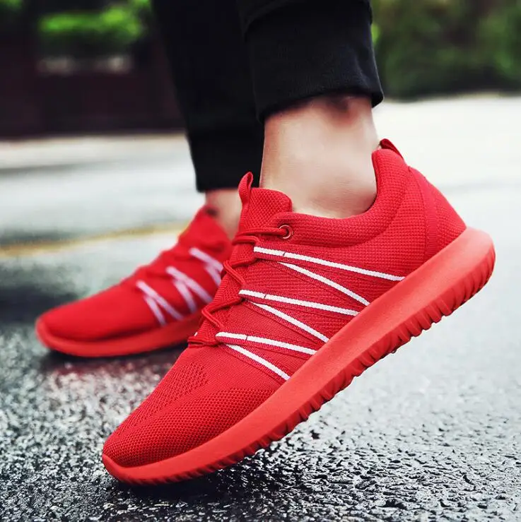 2017 summer new flying air mesh casual sports running shoes for men fashion trend men's breathable wild | Спорт и развлечения