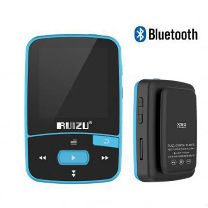 RUIZU X50 Спорт Bluetooth MP4 музыкальный плеер Регистраторы FM радио Supprot SD карты клип MP34player