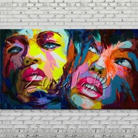 palette knife portrait face oil painting character figure canva hand painted francoise nielly art picture room 14 3