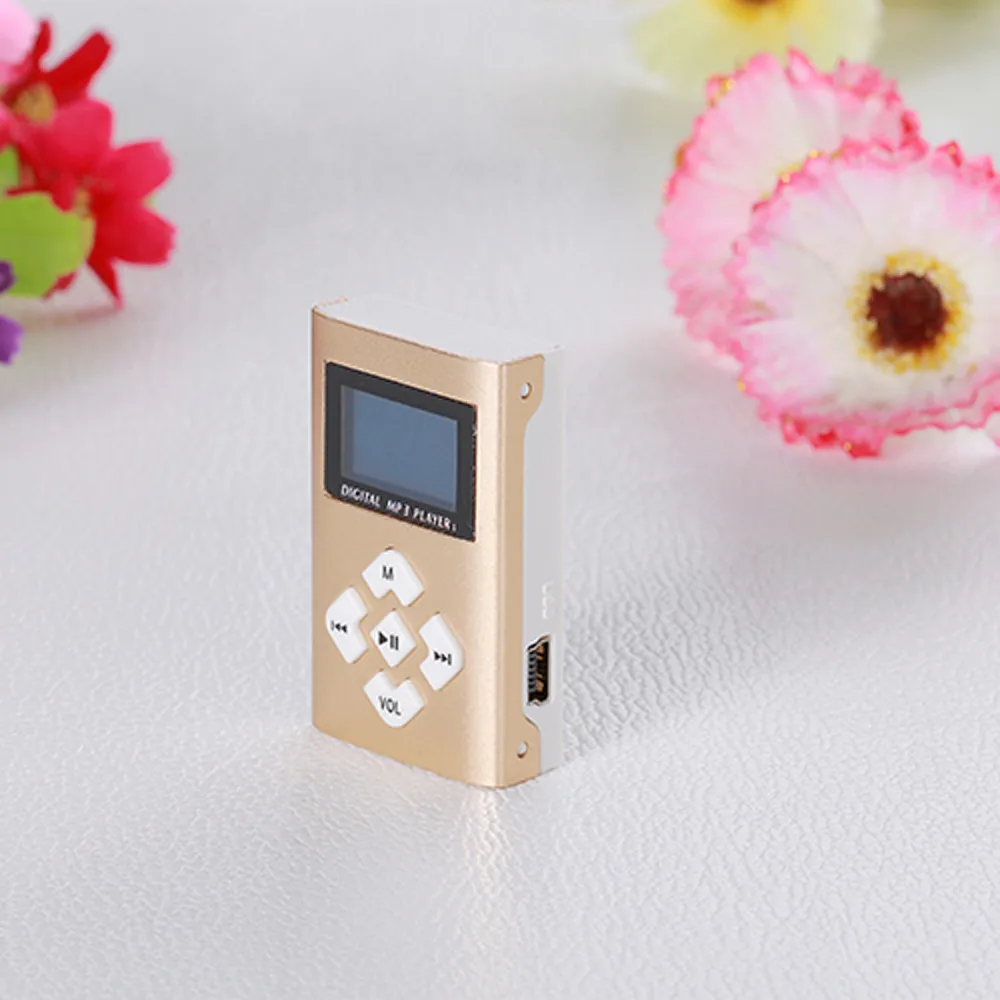 Мини mp3 плеер Del USB с ЖК экраном поддержка 8 Гб Micro SD TF карты td1019 Прямая поставка|mp3
