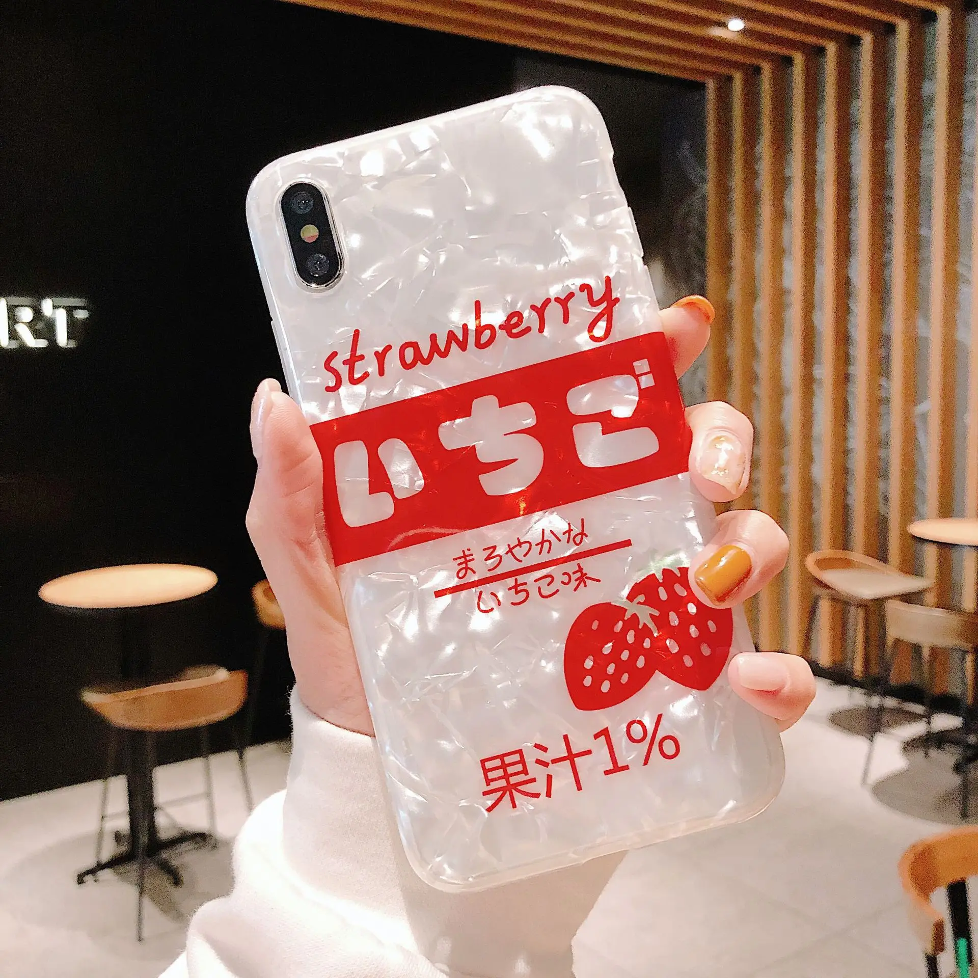Кавайный японский клубничный чехол для телефона iPhone 7 Puls 6 6S 8 X XS XR Xsmax s Мягкий