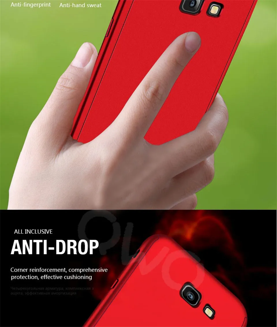 360 Защитный чехол для телефона для samsung Galaxy A7 J4 J6 J8 A6 A8 плюс A9 матовый чехол-крышка для A5 A7 J5 J7 роскошный чехол s