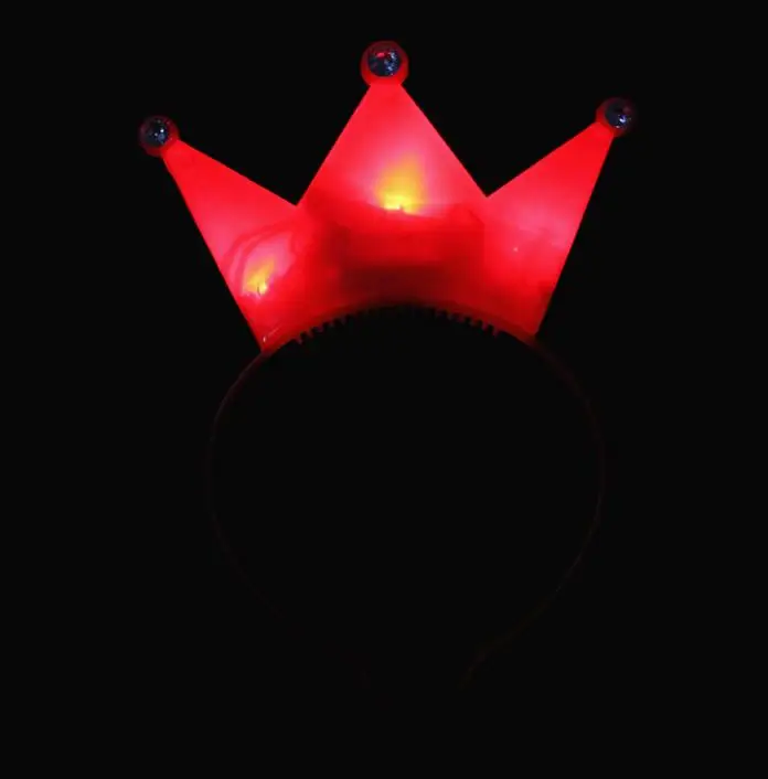 Светодиодные повязки на голову с кристаллами и короной нарядное праздничное