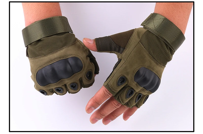 Half Finger Work Tactical Gloves Army Shooting Airsoft Bicycle Motorcross Cycling MTB GEL Combat Knuckle Protective Gloves