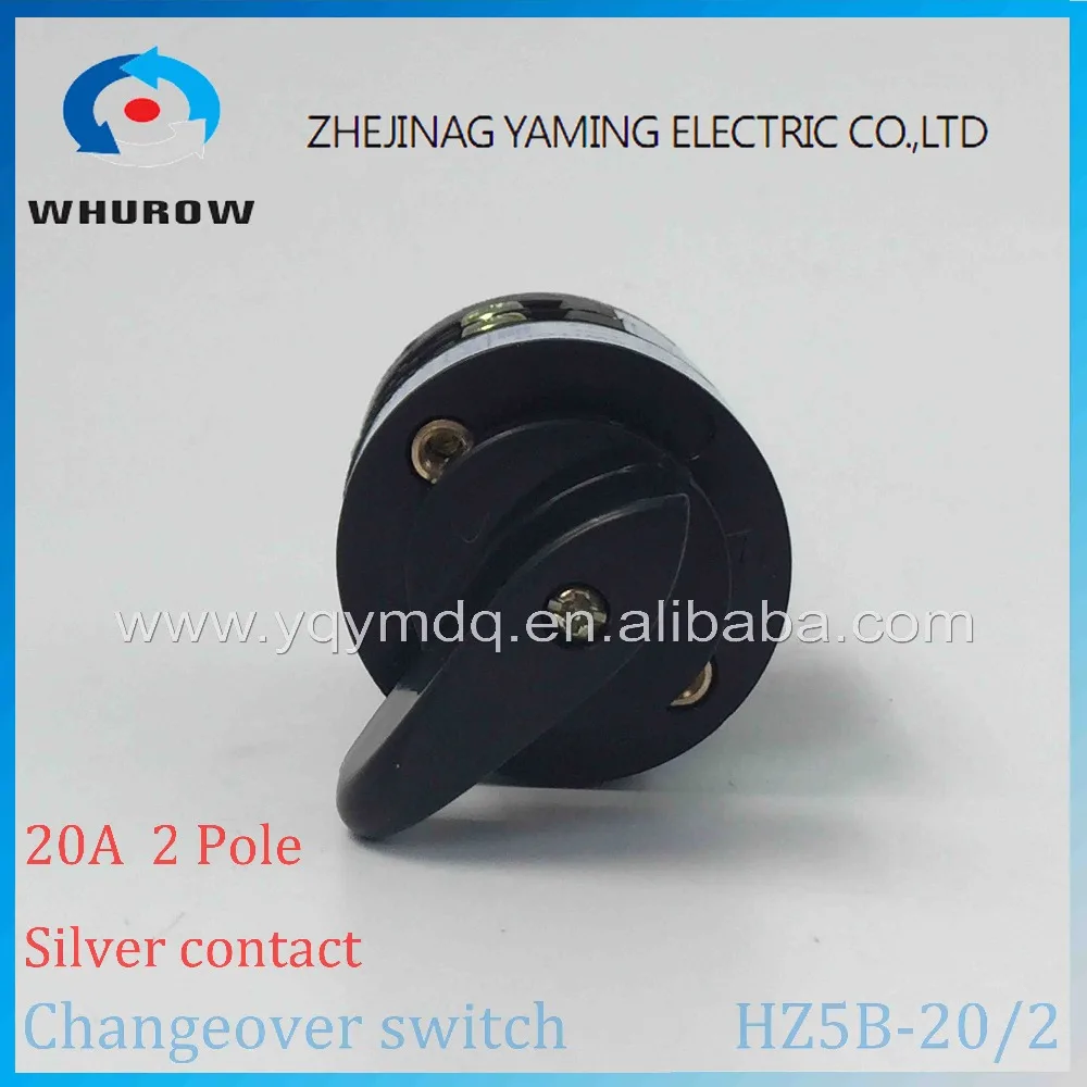 Поворотный переключатель комбинированный с 2 поворотными камерами 20 А Ui 500 В 50 Гц 3