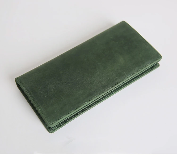 SIMLINE, Винтажный Мужской кошелек из натуральной кожи, Crazy Horse, Воловья кожа, мужские длинные кошельки, кошелек, держатель для карт, с карманом для монет на молнии