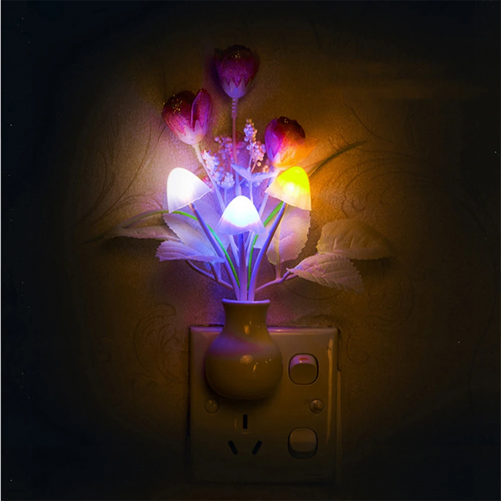 Ночник со светодиодным датчиком для детей домашний декор светильник с вилкой