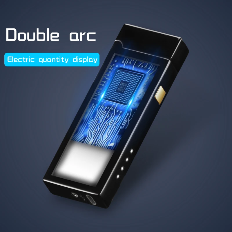 JH-A2 Alibaba Китай интернет-магазины Sanqiao Зажигалки ветрозащитные USB touch двойная дуга