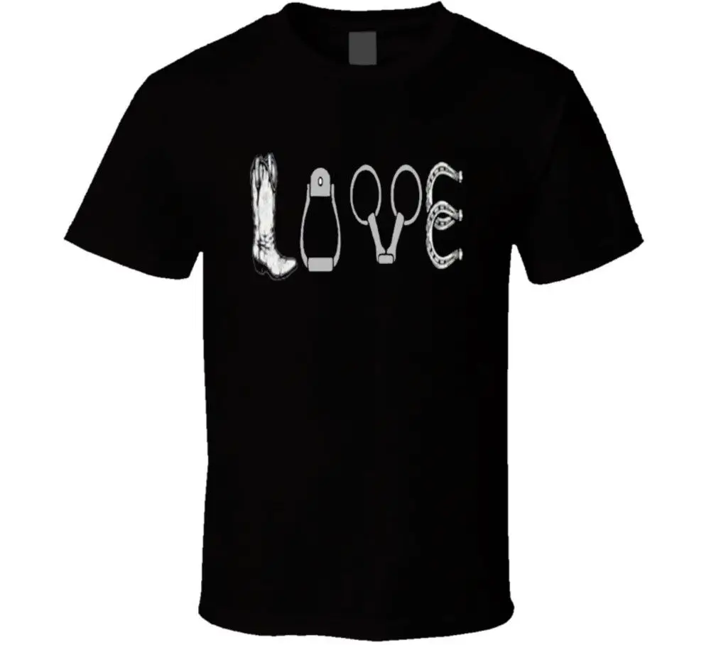 

2019 Male Best Selling Horse Love Riding Horseback T Shirt Summer Tee Shirt