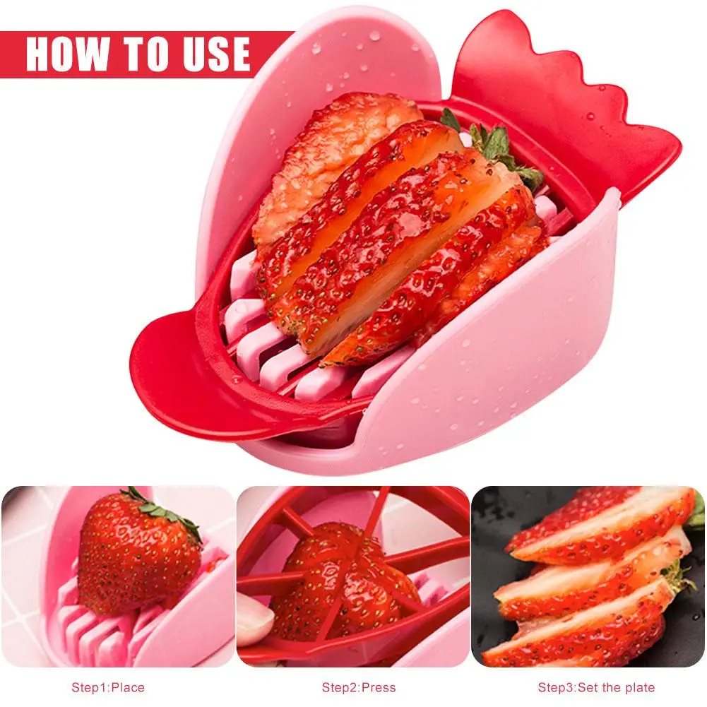 Клубника резки DIY блюдо тарелка для фруктов пирожных игрушки фрукты машина
