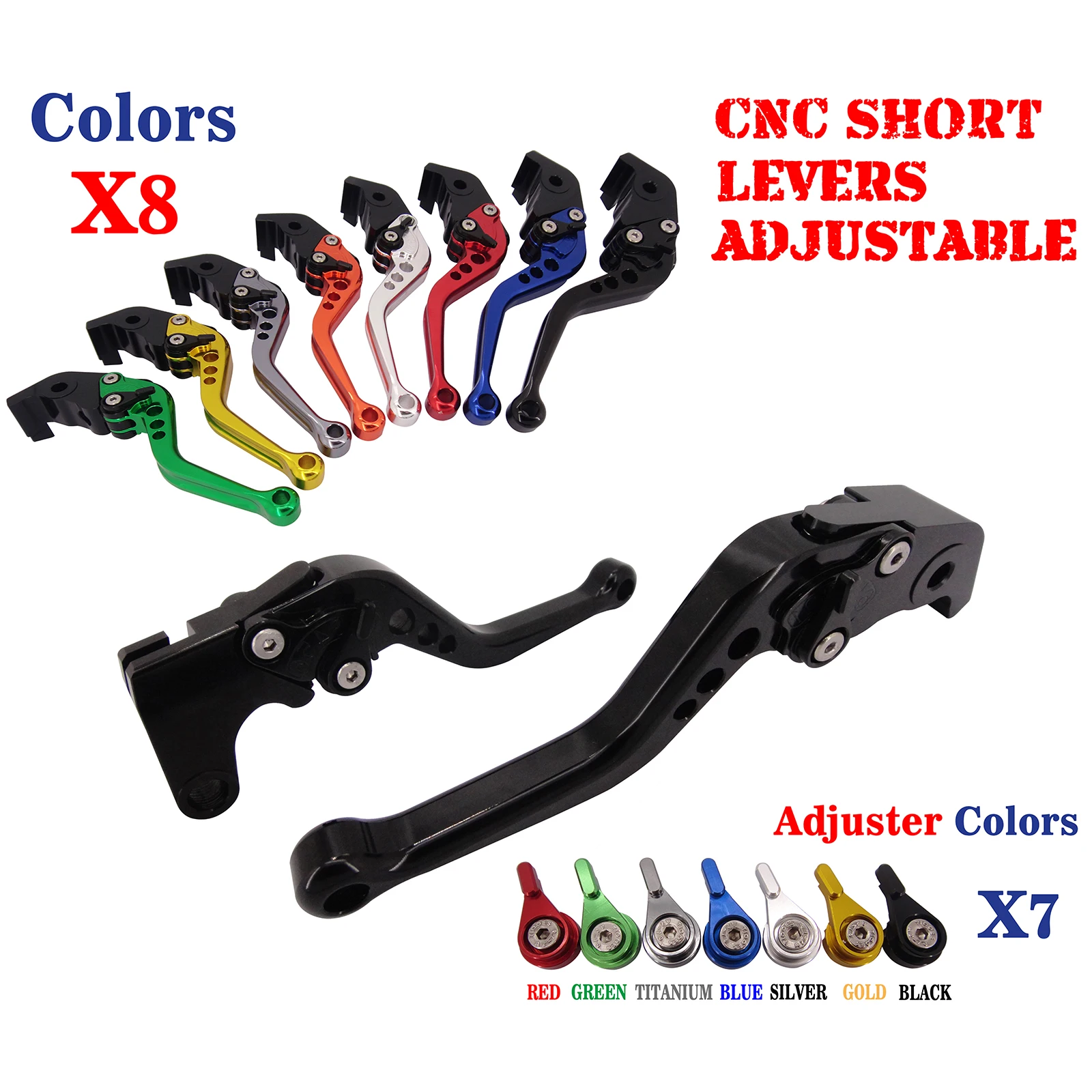 

NICECNC Short Brake Clutch Levers For Yamaha YZF R6 1999-2004 R1 2002-2003 R6S FZ1 FAZER 2001-2005 R6S 2007-2009