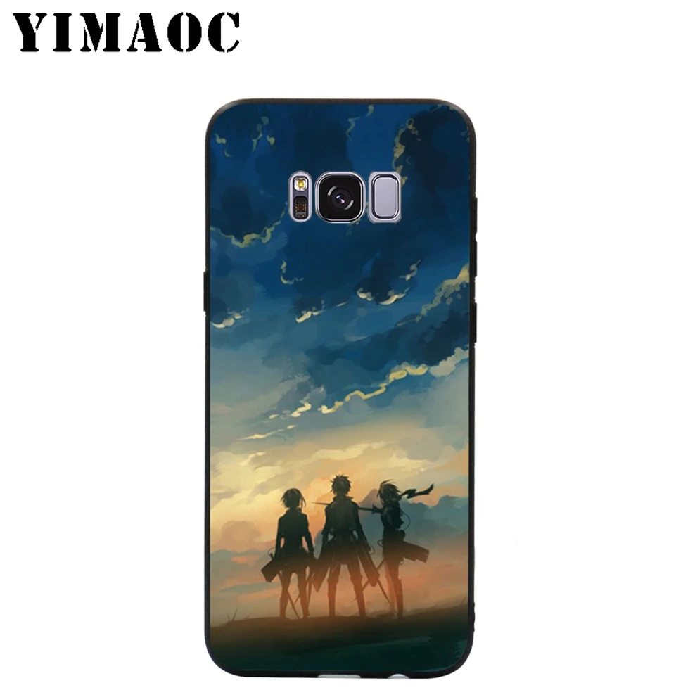 Мягкий чехол YIMAOC Attack on Titan 2 для Samsung Galaxy S10 S10e S9 S8 A6 Plus S7 S6 Edge A7 A5 A3 J6 Note 9 8 |