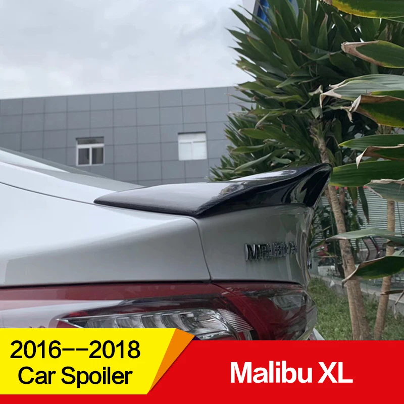 Используется для Chevrolet Malibu XL спойлер 17 18 19 лет глянцевое углеродное волокно/FRP заднее крыло R стиль аксессуары для автомобиля refitt