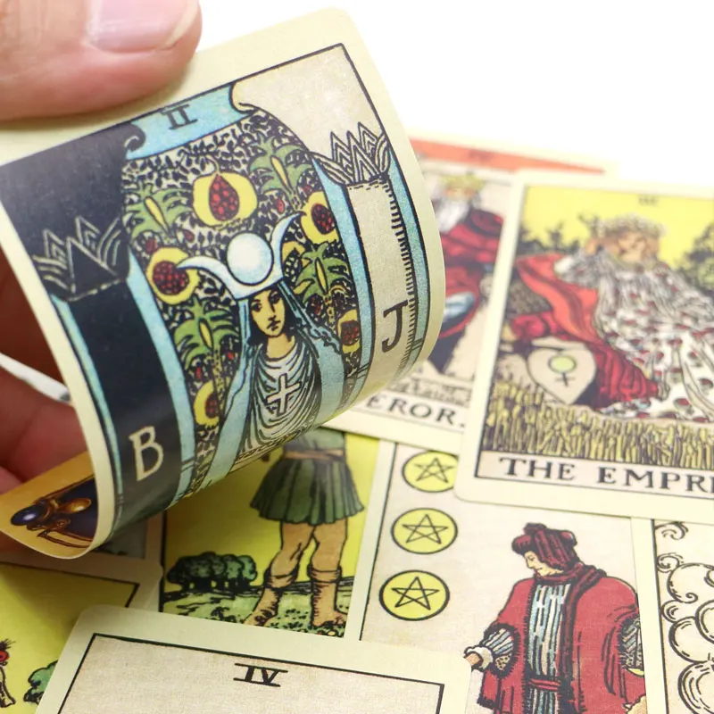 Лидер продаж 2018 Классическая колода карт Таро полная английская версия для