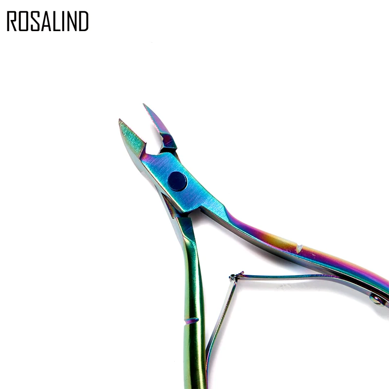 ROSALIND 1 шт. щипцы для кутикулы Радуга клипер ножницы мертвой кожи средство снятия