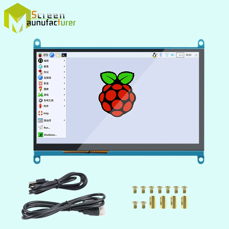 7 inch Raspberry Pi 3 Model B+ LCD Display Touch Screen 1024*600 800*480 HDMI TFT Monitor capacitive touchpanel | Компьютеры и офис