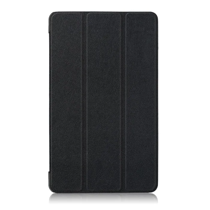 Чехол из ПУ для huawei Mediapad T3 7 7,0 3g BG2-U01 7 дюймов+ 2 шт. пленка для экрана в подарок - Цвет: Черный