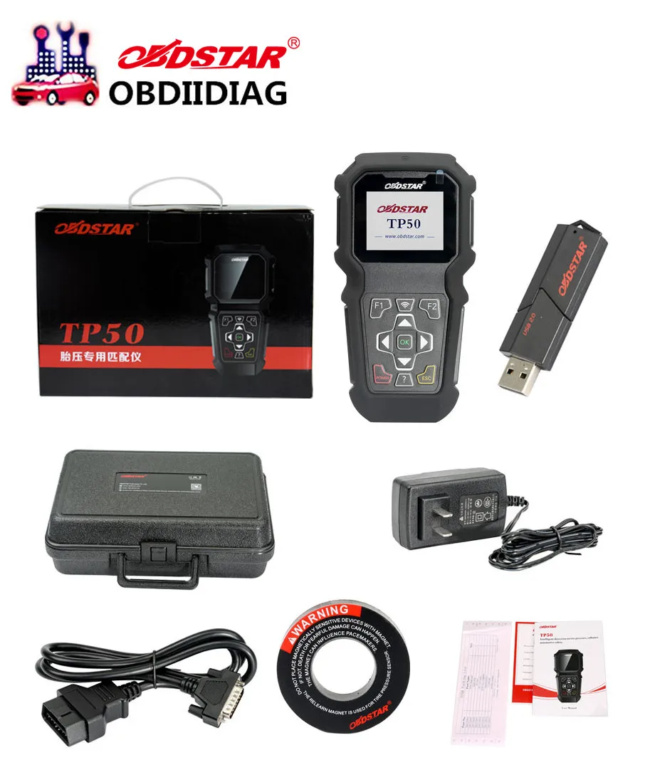 Рекомендуемый интеллектуальный датчик давления в шинах OBDSTAR TP50 поддержка 315 МГц и