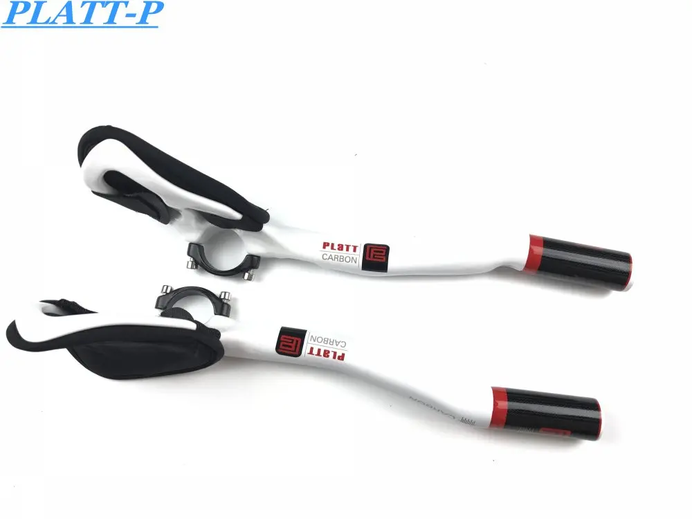 Велосипедные наконечники PLATT white tt руль из углеродного волокна TT дорожный/горный
