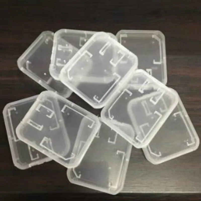 Прозрачный стандартный Чехол для карт памяти SD SDHC 10 шт./лот новинка|Чехлы памяти| |