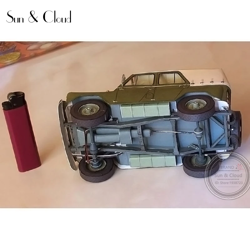1:25 DIY 3D Россия внедорожный Военный джип машина бумажная модель Вторая мировая