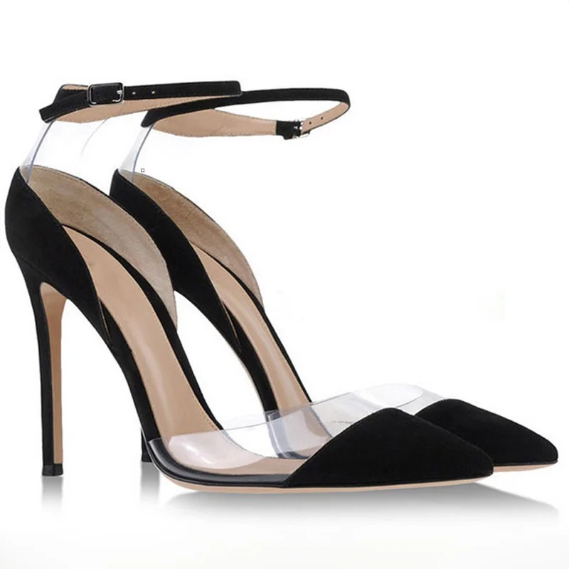 Женские босоножки сезон лето коллекция 2016 года разноцветные кожаные прозрачные